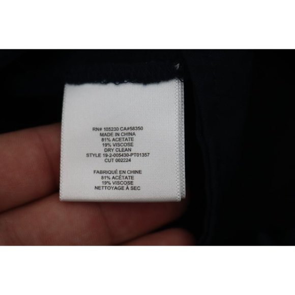 Joie‎ Women's M Baduna Pull On Elastic Waistband Straight Leg Pants Midnight - Picture 5 of 14